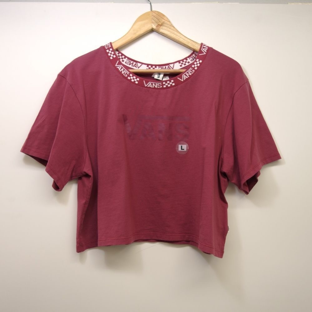 Vans Burgundy Crop Top Size: M
